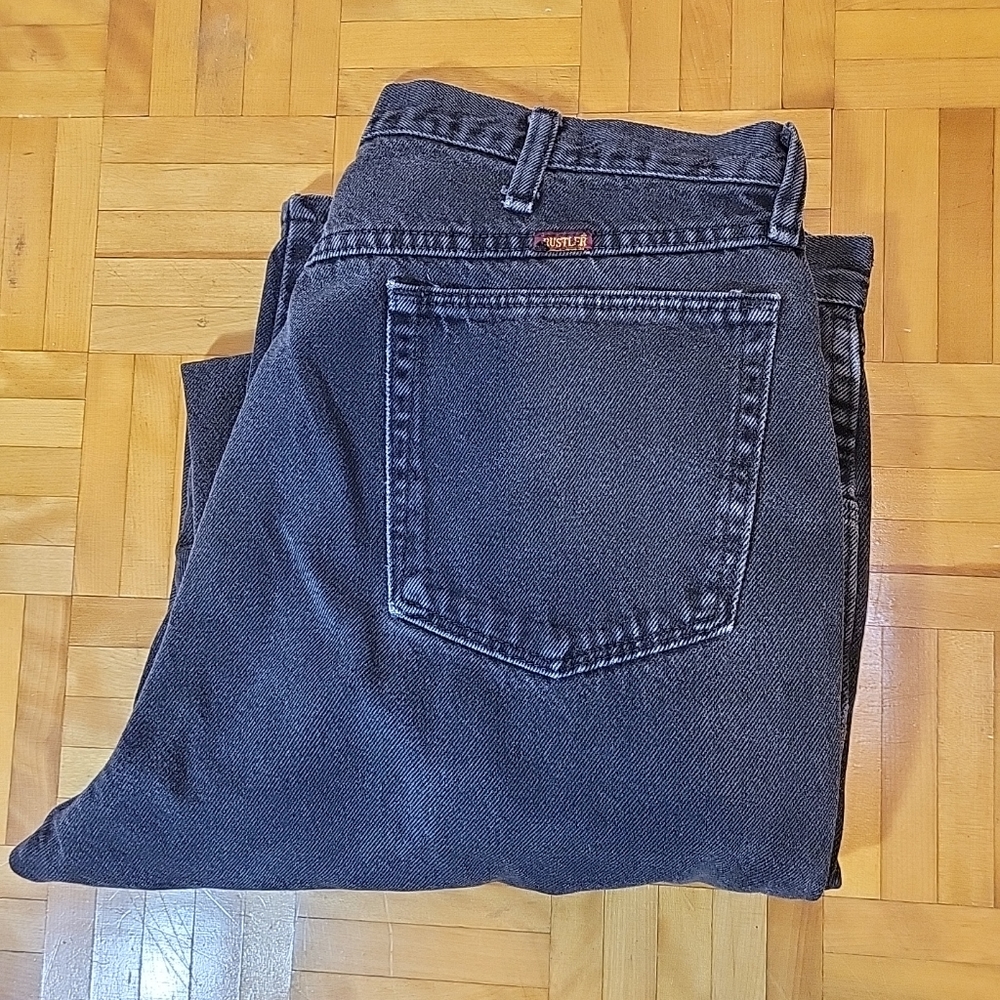 Rustler  Faded Black Jeans  Men Size 38x32